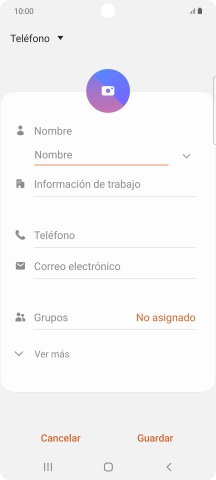 Pulsa la lista desplegable de la guía.