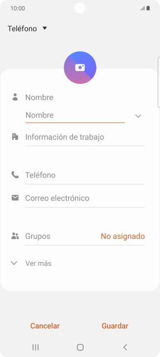 Pulsa la lista desplegable de la guía.