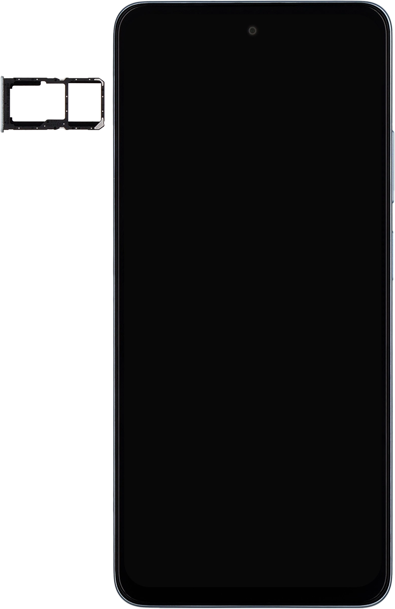 Gira la tarjeta SIM de modo que la esquina biselada de la tarjeta coincida con la esquina biselada de su contenedor. A continuación insértala en el contenedor.