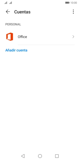 Pulsa Añadir cuenta.