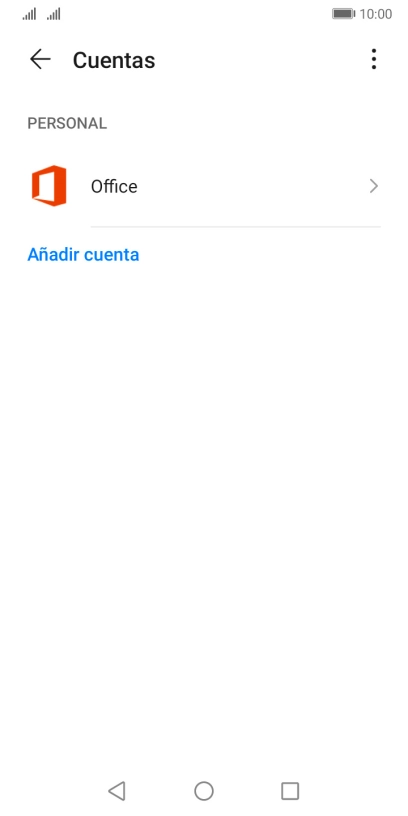 Pulsa Añadir cuenta.