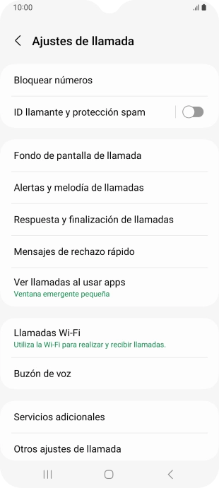 Pulsa Buzón de voz.