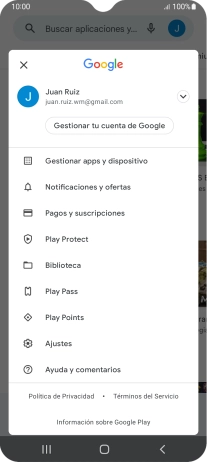 Pulsa Gestionar apps y dispositivo.