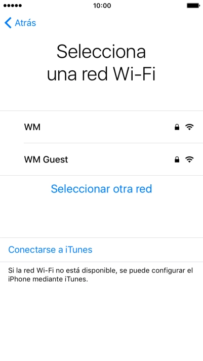 Pulsa la red wifi deseada.