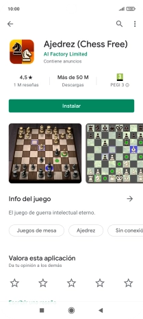 Pulsa Instalar y sigue las indicaciones de la pantalla para instalar la app.