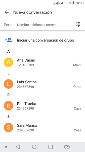 Pulsa en el campo junto a 