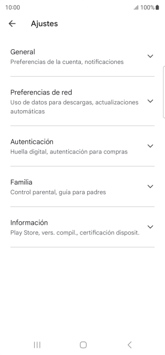 Pulsa Preferencias de red.