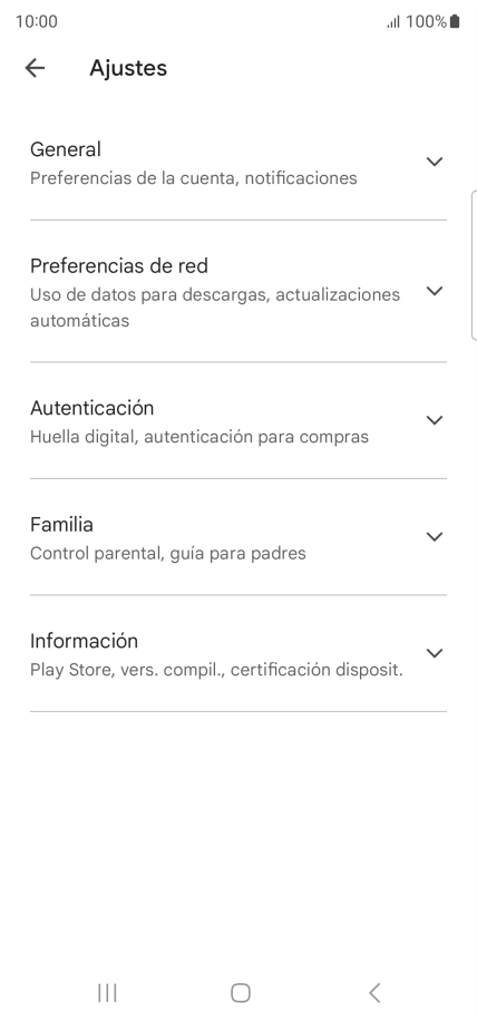 Pulsa Preferencias de red.