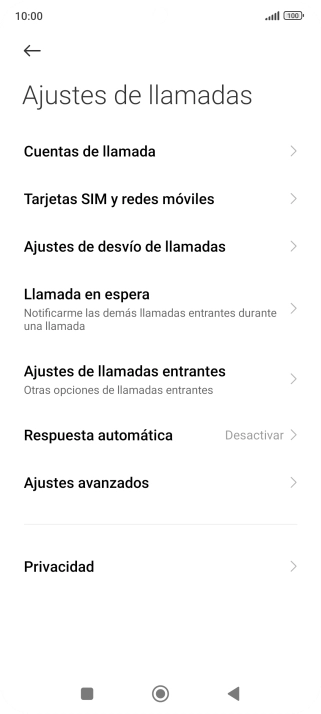 Pulsa Ajustes de desvío de llamadas.
