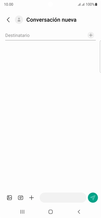 Pulsa en el campo de búsqueda e introduce las primeras letras del nombre del destinatario deseado.