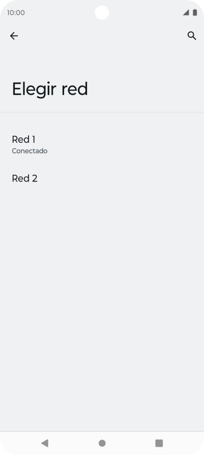 Pulsa la red deseada.