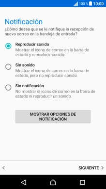 Pulsa el ajuste deseado bajo 