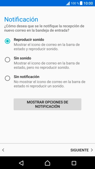 Pulsa el ajuste deseado bajo 