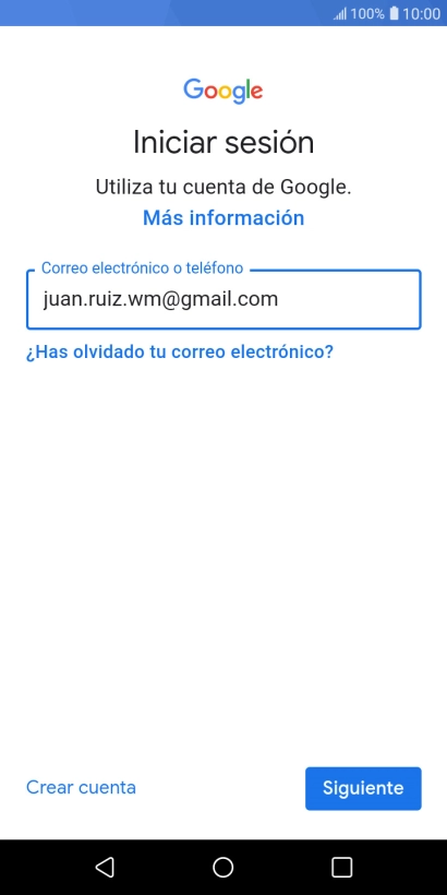 Pulsa Siguiente.