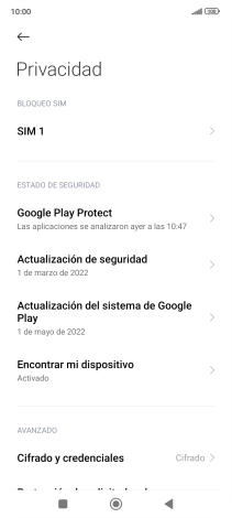Pulsa el nombre de la tarjeta SIM.