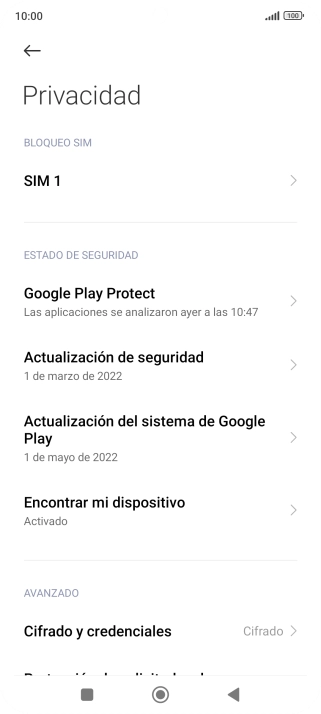 Pulsa el nombre de la tarjeta SIM.