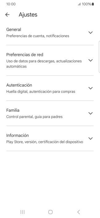 Pulsa Preferencias de red.