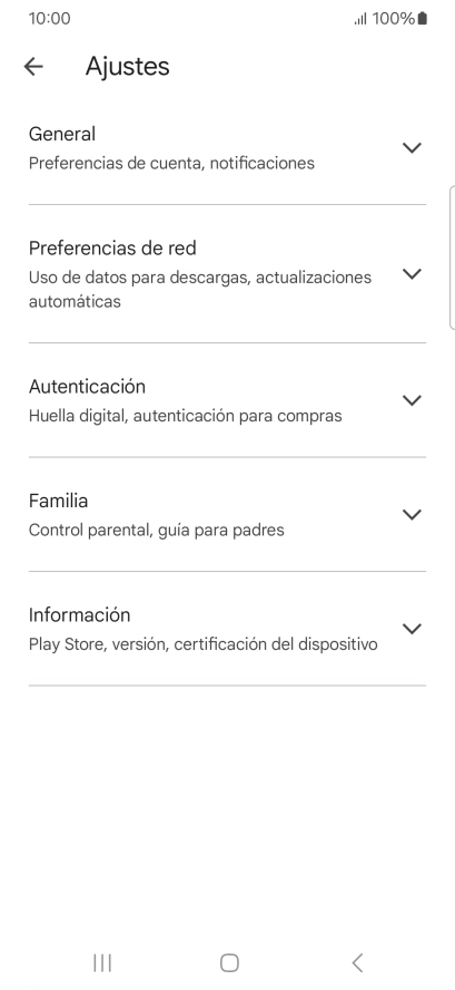 Pulsa Preferencias de red.