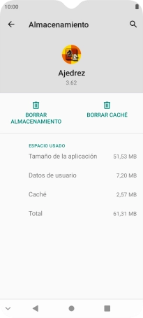 Pulsa BORRAR CACHÉ.