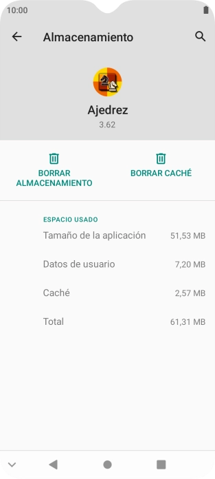 Pulsa BORRAR CACHÉ.