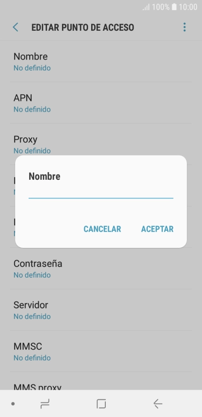 Introduce Vodafone Internet y pulsa ACEPTAR.