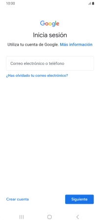 Si no tienes una cuenta de Google, pulsa Crear cuenta y sigue las indicaciones de la pantalla para ver cómo crear una cuenta nueva.