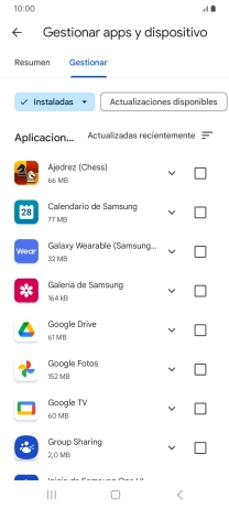 Pulsa la app deseada.