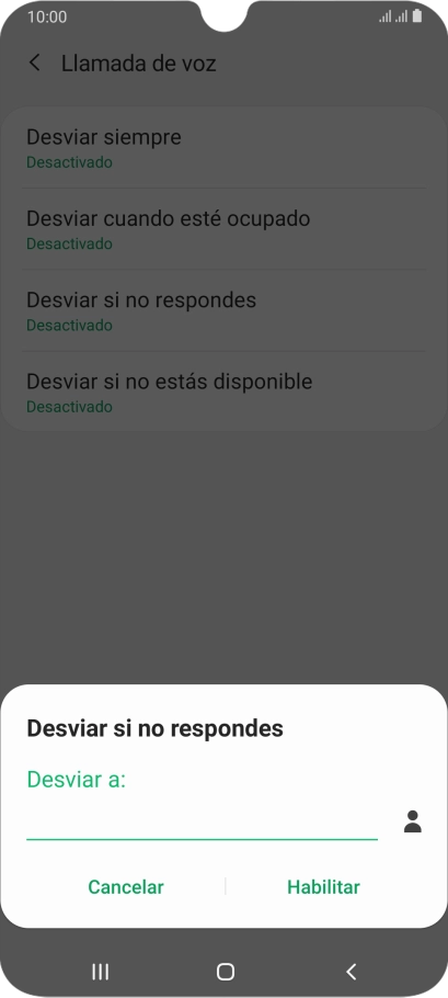 Introduce +34600132000 y pulsa Habilitar.