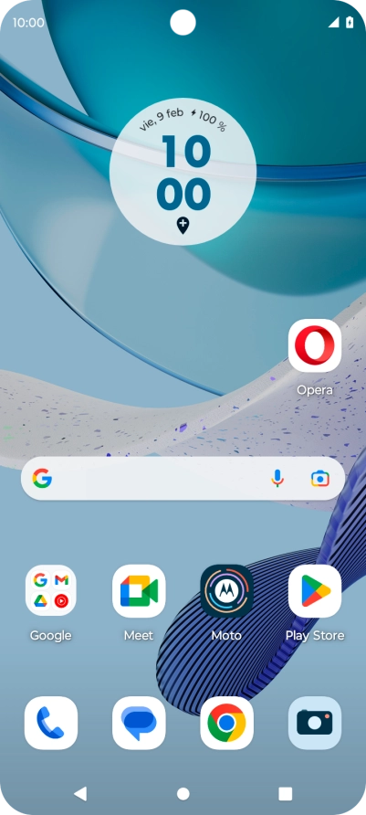 Desliza el dedo hacia arriba por la pantalla.