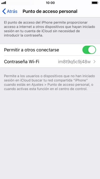 Pulsa la tecla de inicio para terminar y regresar a la pantalla de inicio.