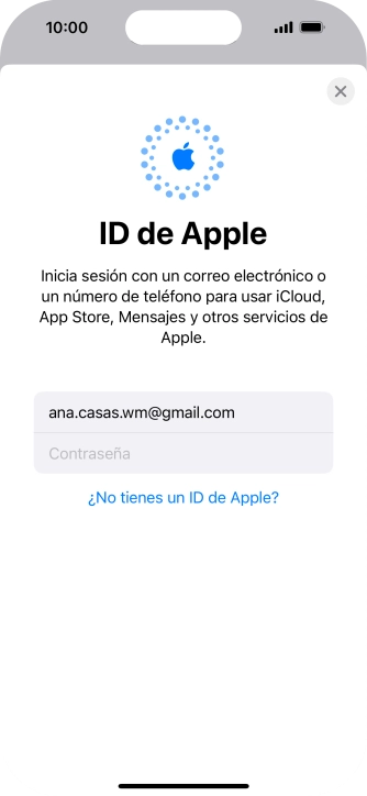 Pulsa Contraseña e introduce la contraseña de tu ID de Apple.