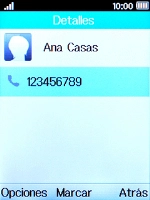 Selecciona el número de teléfono deseado.