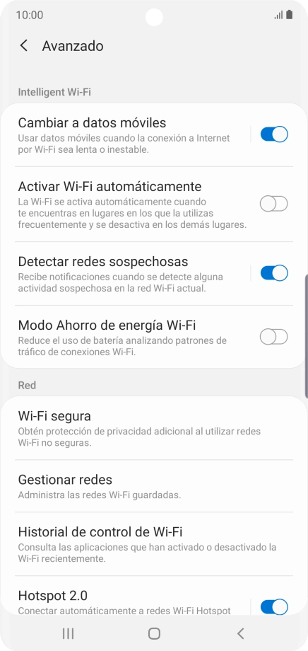 Pulsa el indicador junto a 