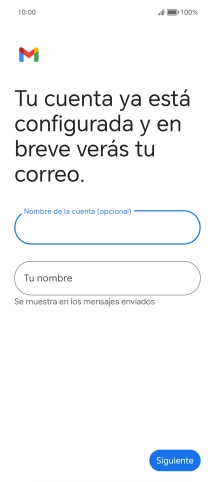 Pulsa Tu nombre e introduce el nombre del remitente.