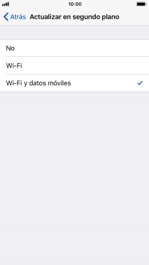 Para desactivar la actualización de apps en ejecución, pulsa No.