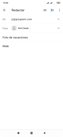 Pulsa el icono de anexos.