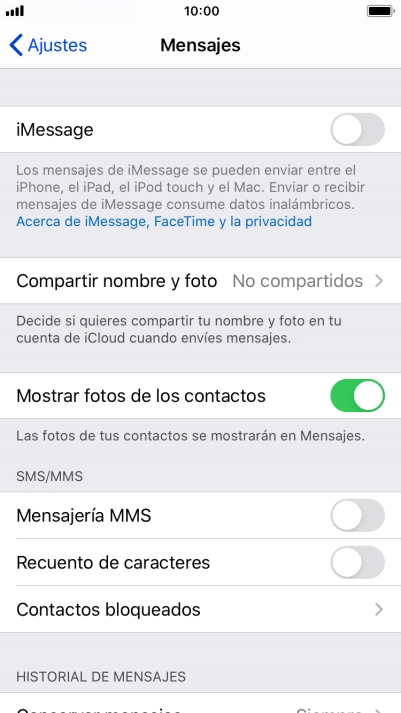 Pulsa el indicador junto a 