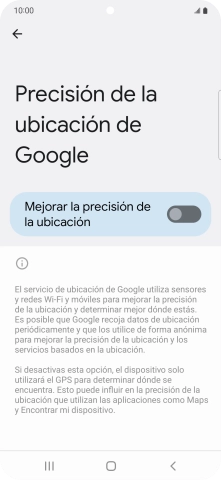 Pulsa el indicador junto a 