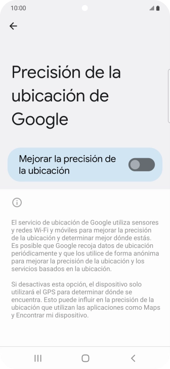 Pulsa el indicador junto a 