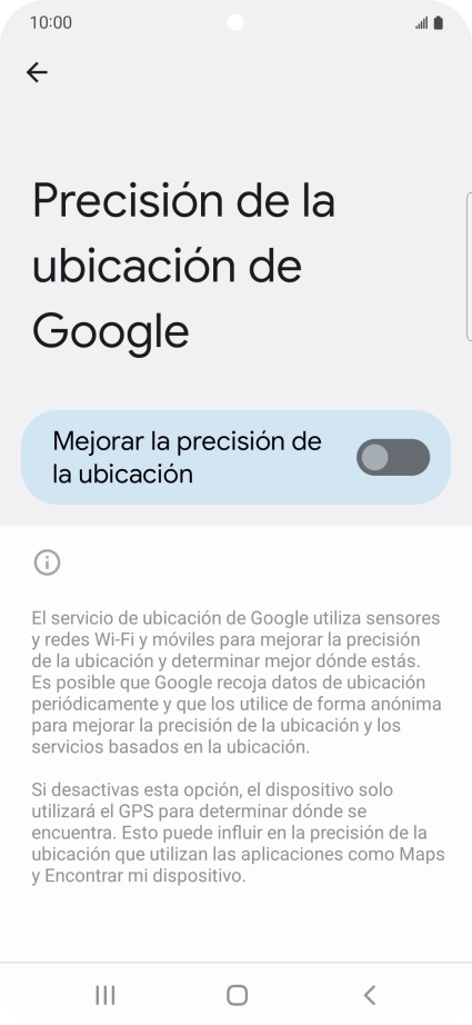 Pulsa el indicador junto a 