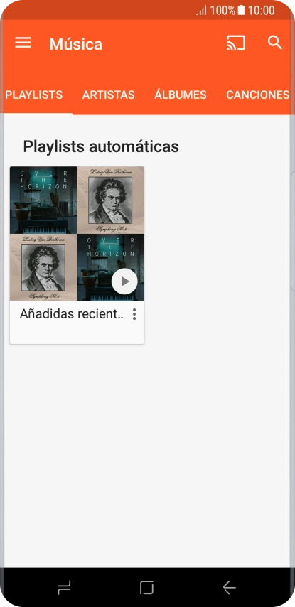 Pulsa la categoría deseada.