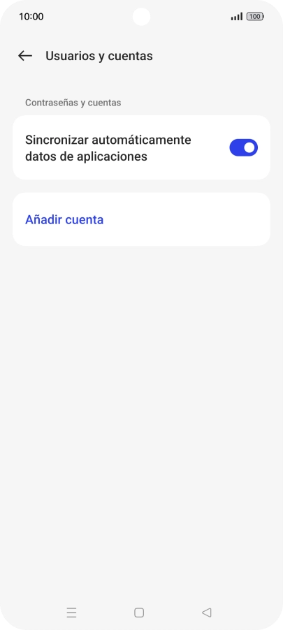 Pulsa Añadir cuenta.