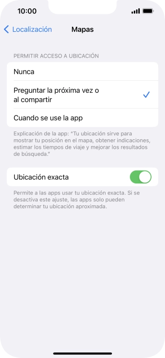 Pulsa el ajuste deseado para activar o desactivar la función.