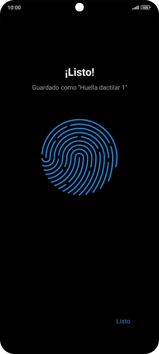 Pulsa Listo.