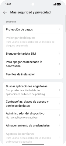 Pulsa Bloqueo de tarjeta SIM.