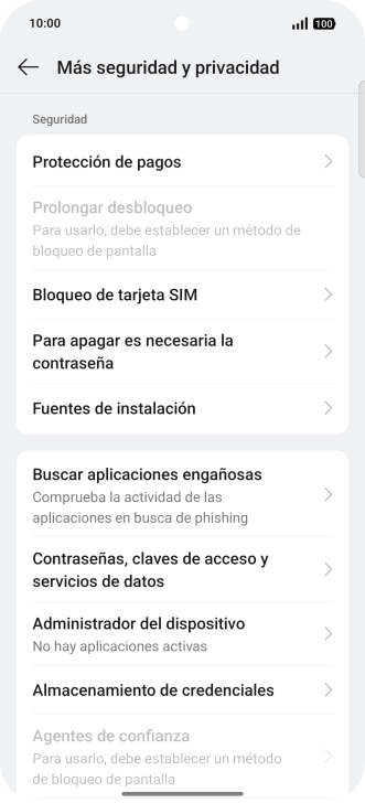 Pulsa Bloqueo de tarjeta SIM.