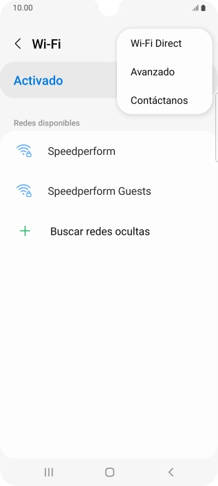 Pulsa Avanzado.