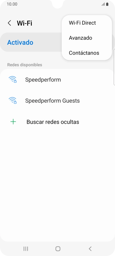 Pulsa Avanzado.