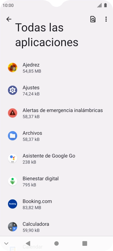 Pulsa la app deseada.