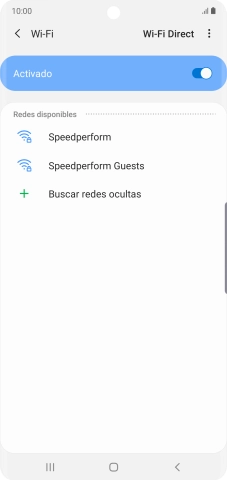 Pulsa la red wifi deseada.